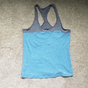 Blue Under Armour workout tank